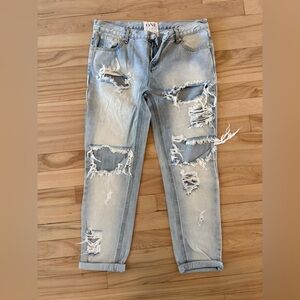 One Teaspoon Light Blue Denim Jeans